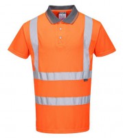 Portwest Hi-Vis Short Sleeved Polo RIS - Orange